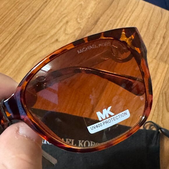 Michael Kors M8818 Women’s Sunglasses 58mm Tortoise Brown MK Logo main image 9